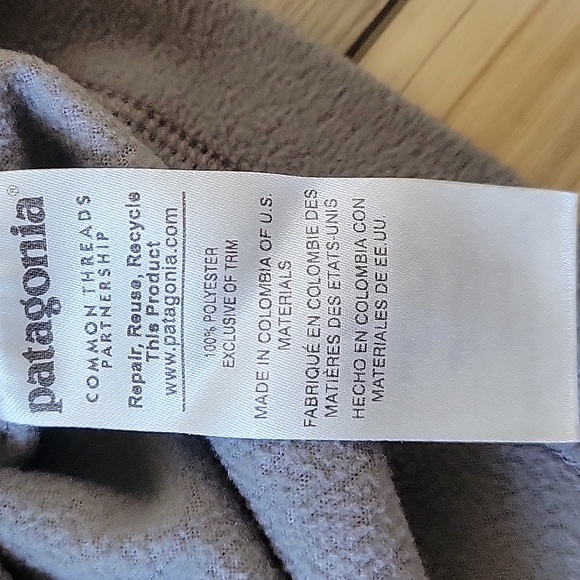 Patagonia Men's Gray Zip-Up Pullover Size Medium - Picture 3 of 4